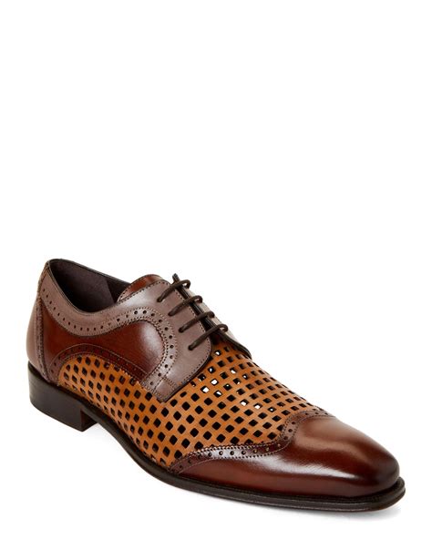 Perforated Leather Derbies 